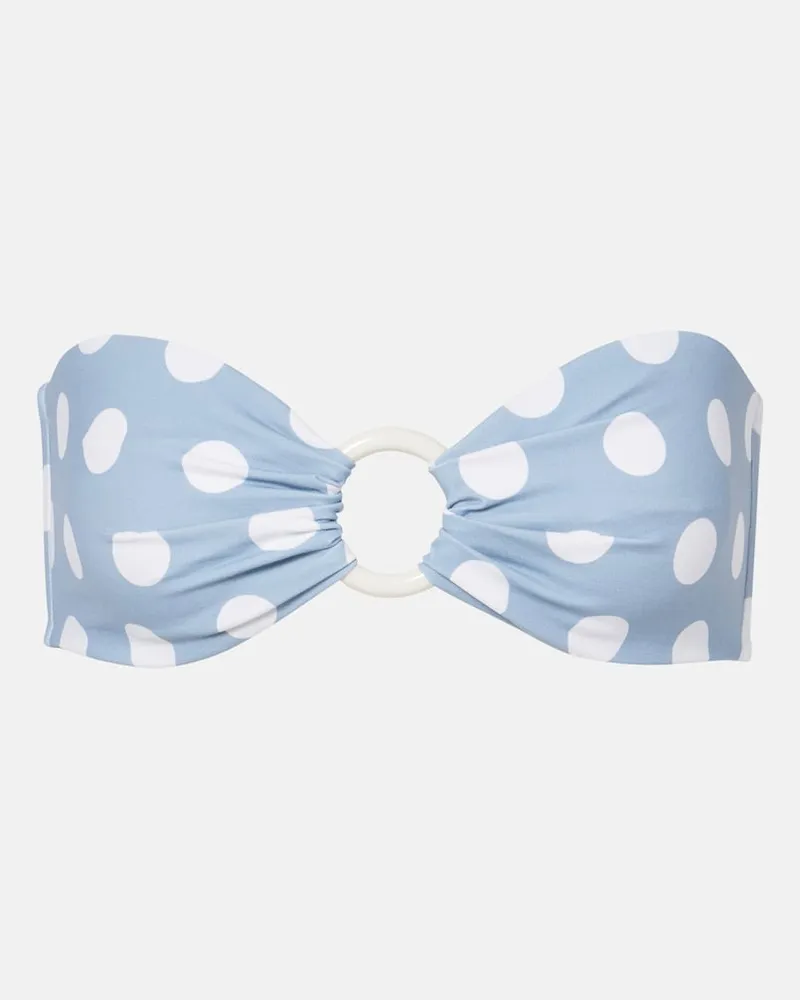 Marysia Top bikini a fascia Coronada a pois Blu