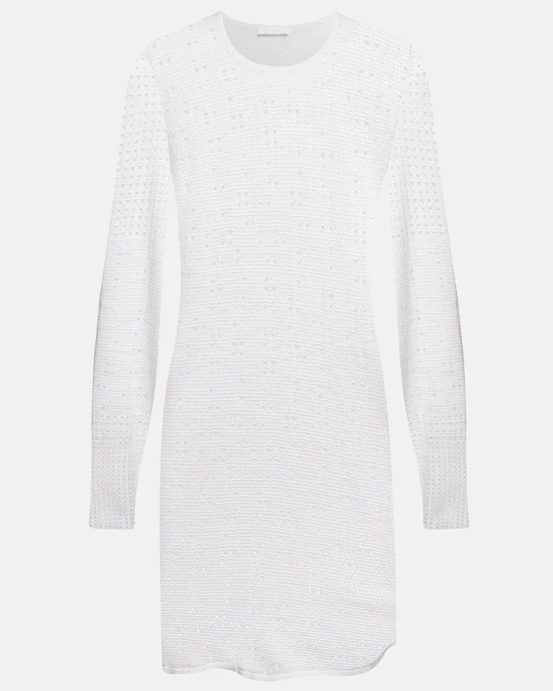 Chloé ChloÃ© Miniabito in lana, cashmere e seta Bianco