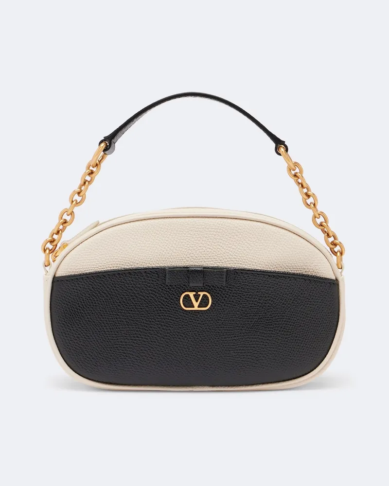 Valentino Garavani Borsa VLogo Mini in pelle Nero