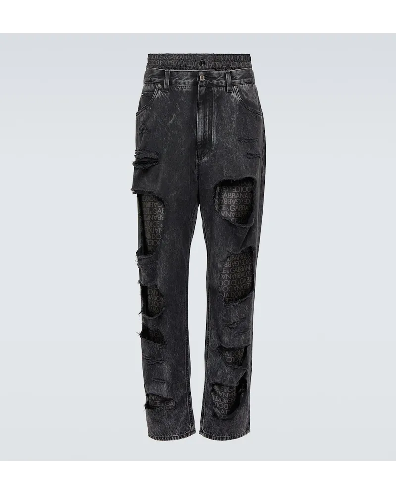 Dolce & Gabbana Jeans regular con logo Multicolore