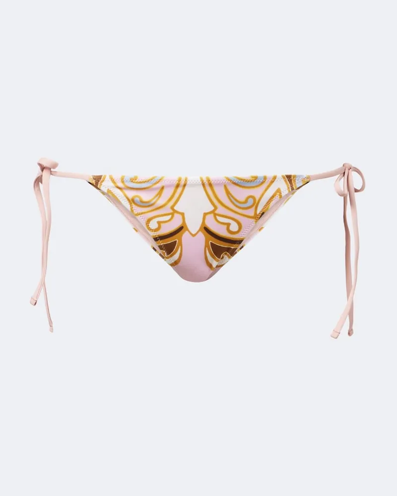 La DoubleJ Slip bikini con stampa Rosa