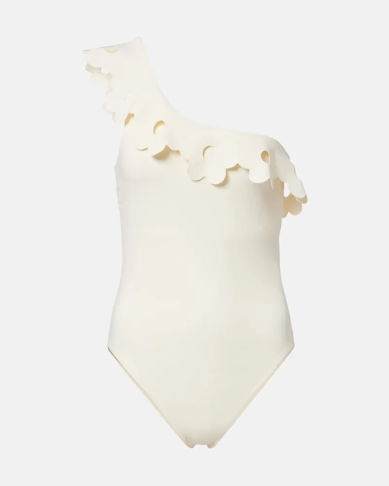 Karla Colletto Costume intero Faye monospalla Bianco