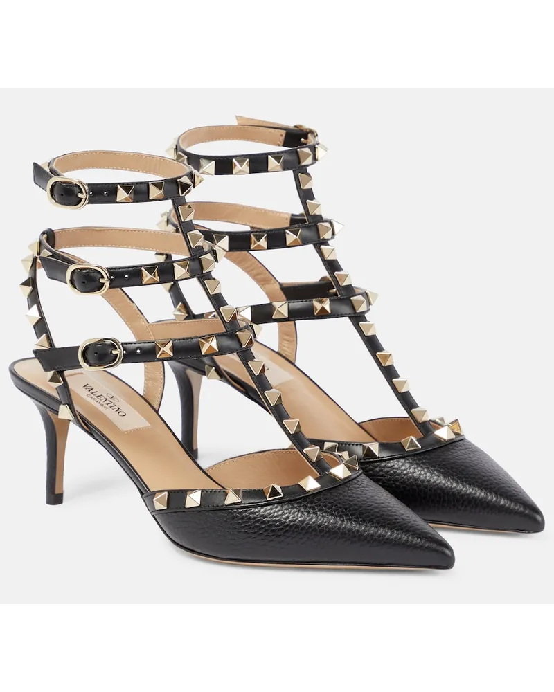 Valentino Garavani Pumps slingback Rockstud in pelle Nero
