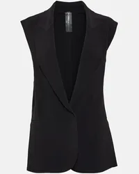 Norma Kamali Gilet in jersey Nero