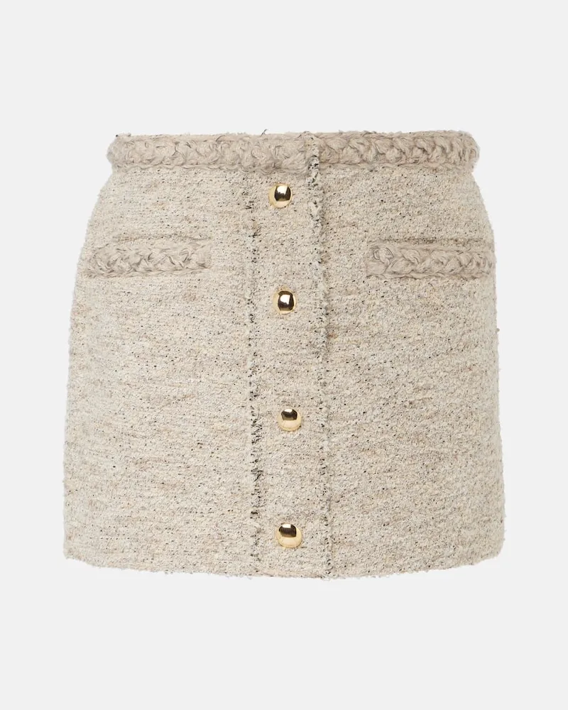 Isabel Marant Minigonna Gleny in tweed Nero