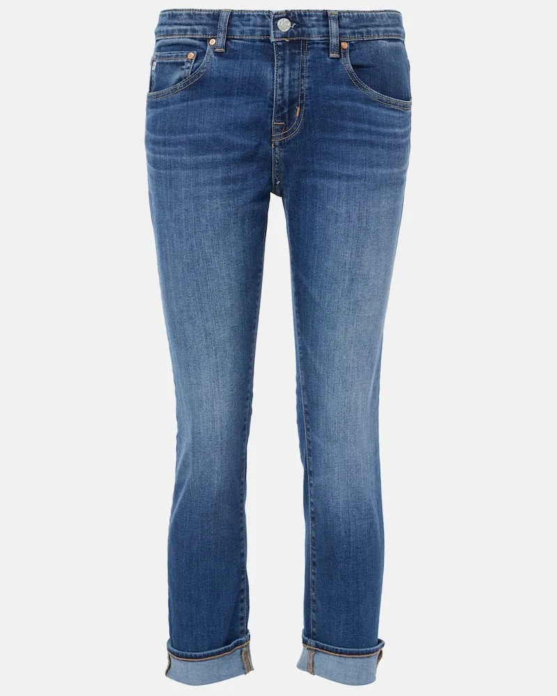 Adriano Goldschmied Jeans skinny cropped Ex Boyfriend Blu