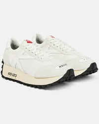 Kenzo Sneakers Kenzosmile Run in suede Bianco