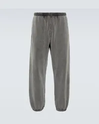 Acne Studios Pantaloni sportivi Faded in cotone Nero