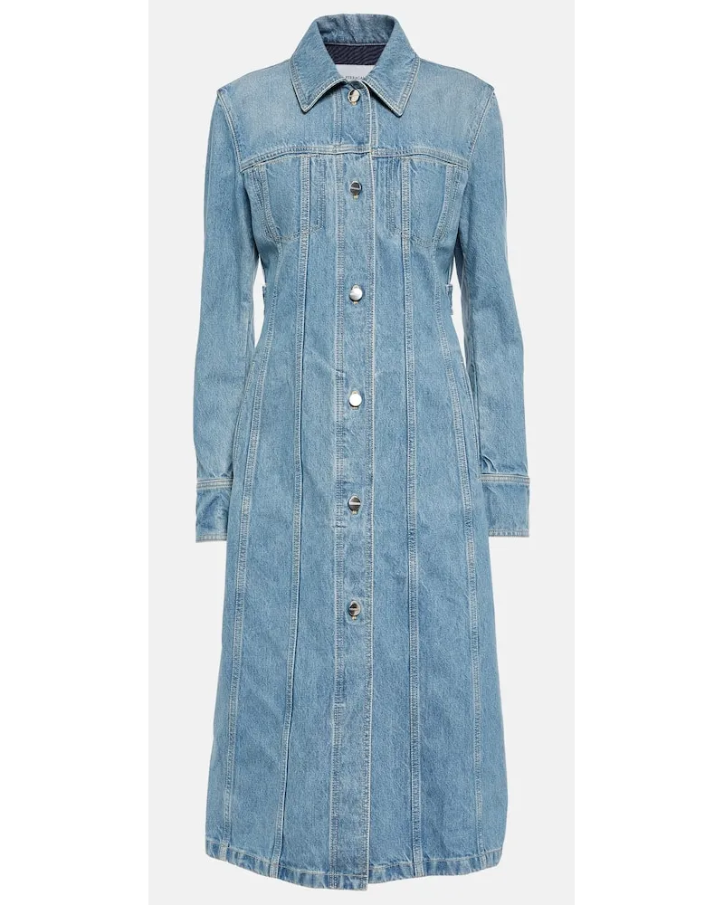 Ferragamo Abito midi di jeans Blu