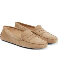 TOD'S Mocassini Gommino in suede Beige