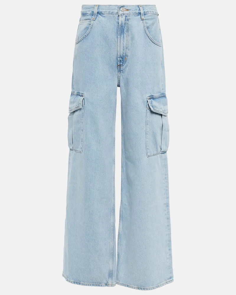 AGOLDE Pantaloni cargo Minka in denim Blu