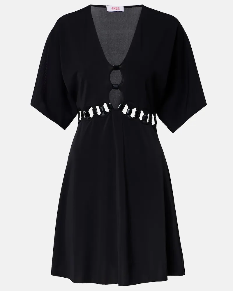 Eres Abito corto Connection in jersey con cut-out Nero