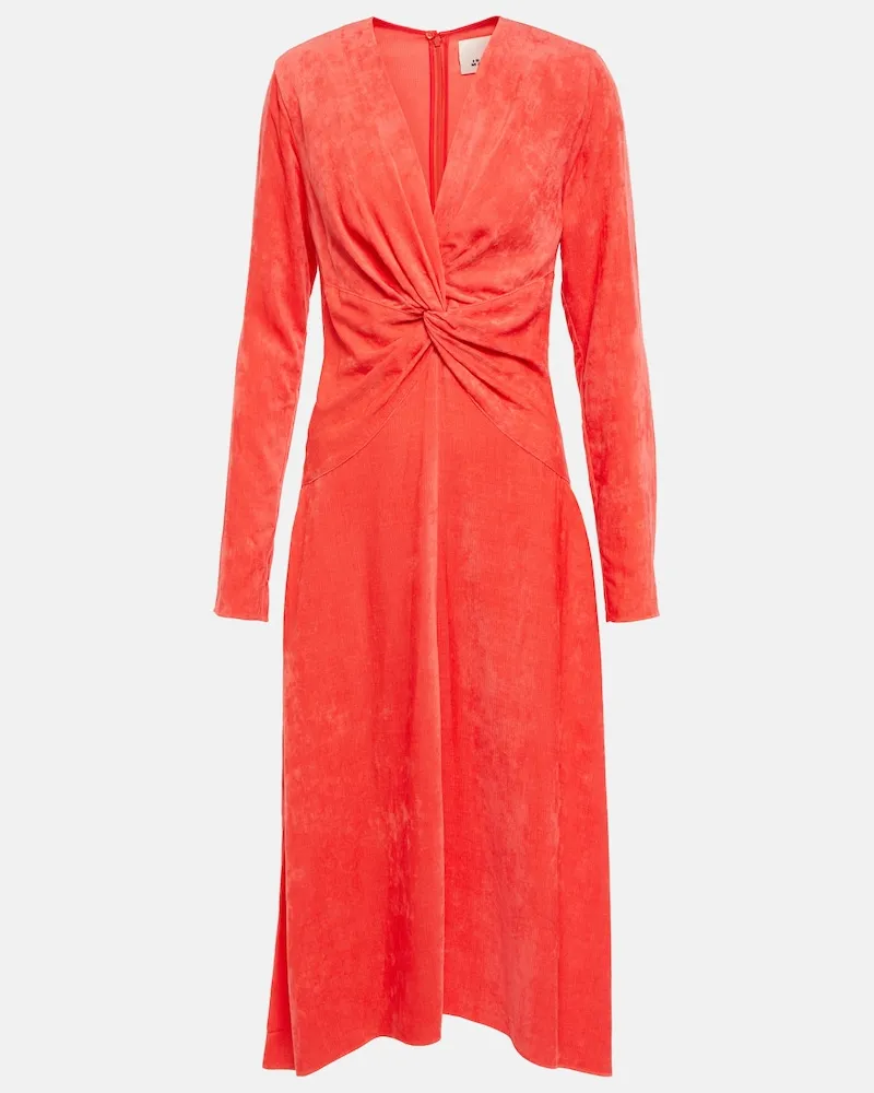 Isabel Marant Abito midi Havena Arancione