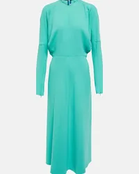 Victoria Beckham Abito midi in cady Verde