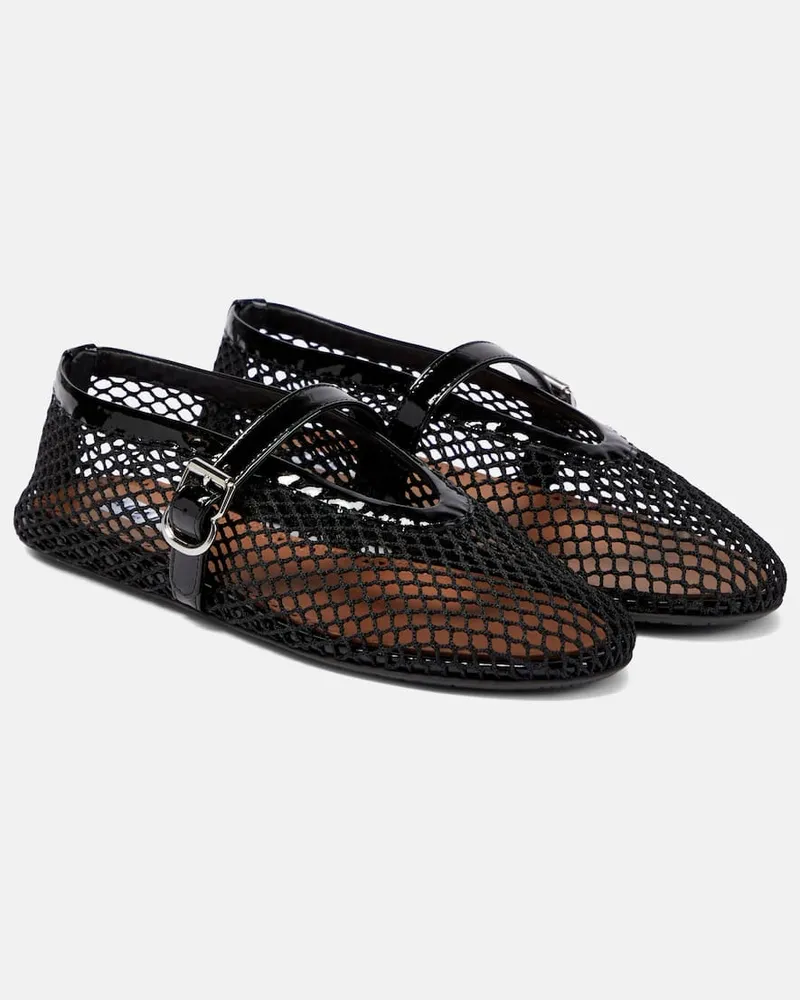 Alaïa AlaÃ¯a Ballerine in mesh Nero