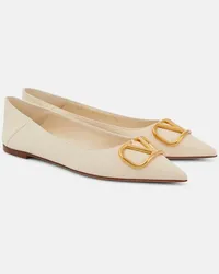 Valentino Garavani Ballerine VLogo Signature in pelle Bianco