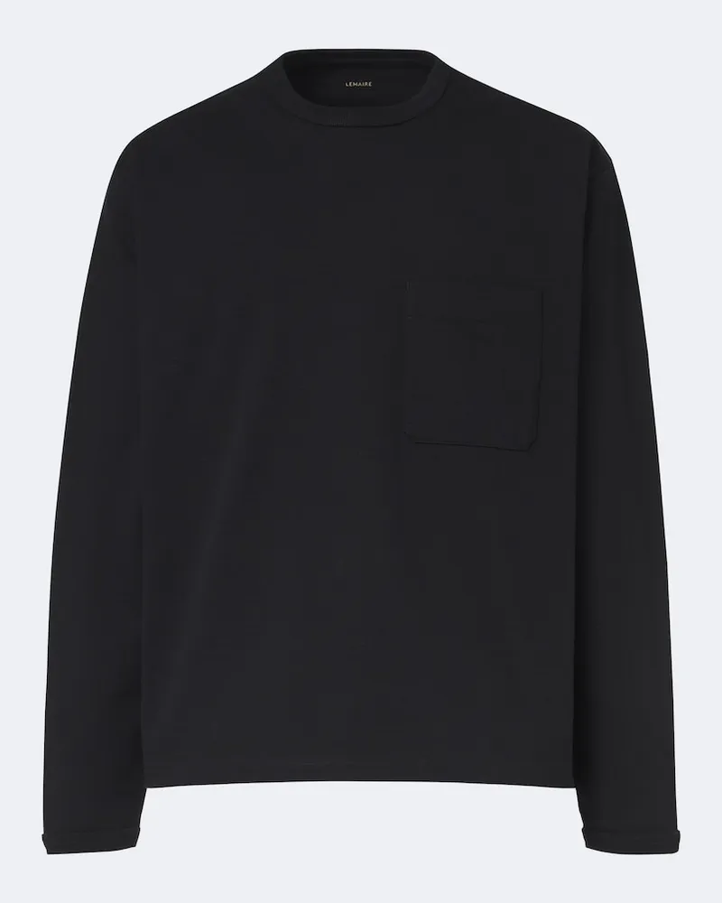 Christophe Lemaire T-shirt in jersey di cotone Nero