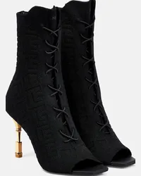 Balmain Stivaletti Moneta Nero