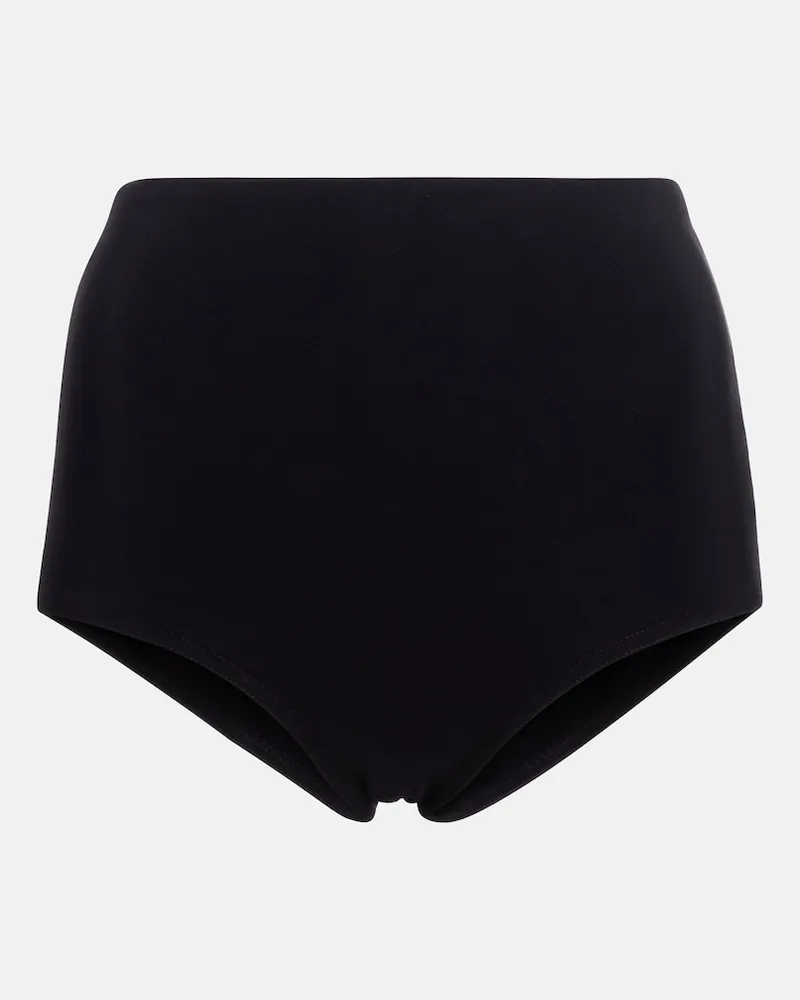 Karla Colletto Slip bikini Basics a vita alta Nero