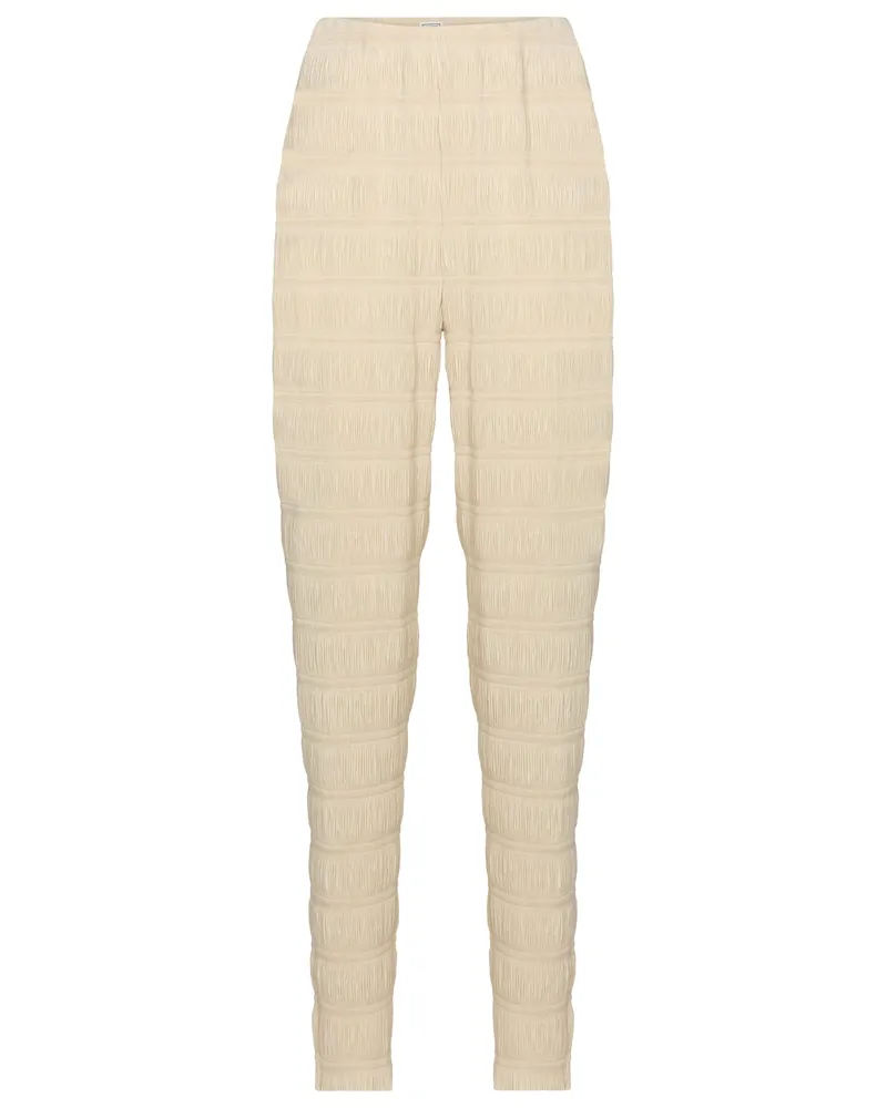Totême Pantaloni a vita alta Beige