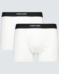 Tom Ford Set di 2 boxer in misto cotone Bianco