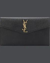 Saint Laurent Clutch Uptown in pelle Nero