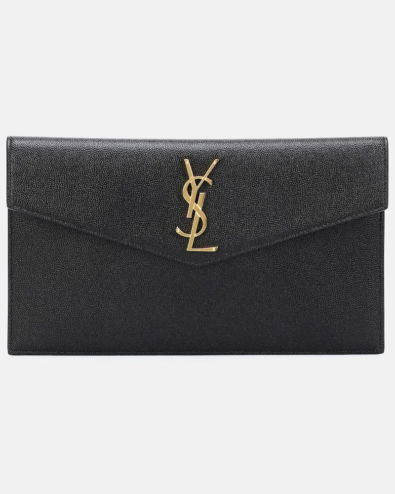 Saint Laurent Clutch Uptown in pelle Nero