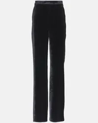 Etro Pantaloni regular in velluto Nero