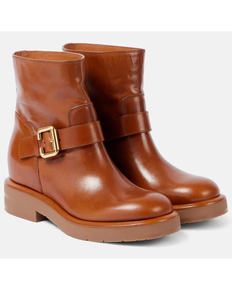 Chloé ChloÃ© Stivaletti biker Coddington in pelle Marrone