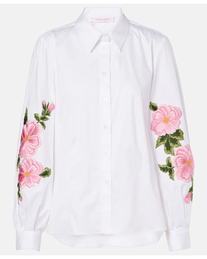 Carolina Herrera New York Camicia in misto cotone Bianco