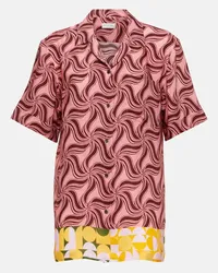 Dries van Noten Camicia bowling con stampa Multicolore