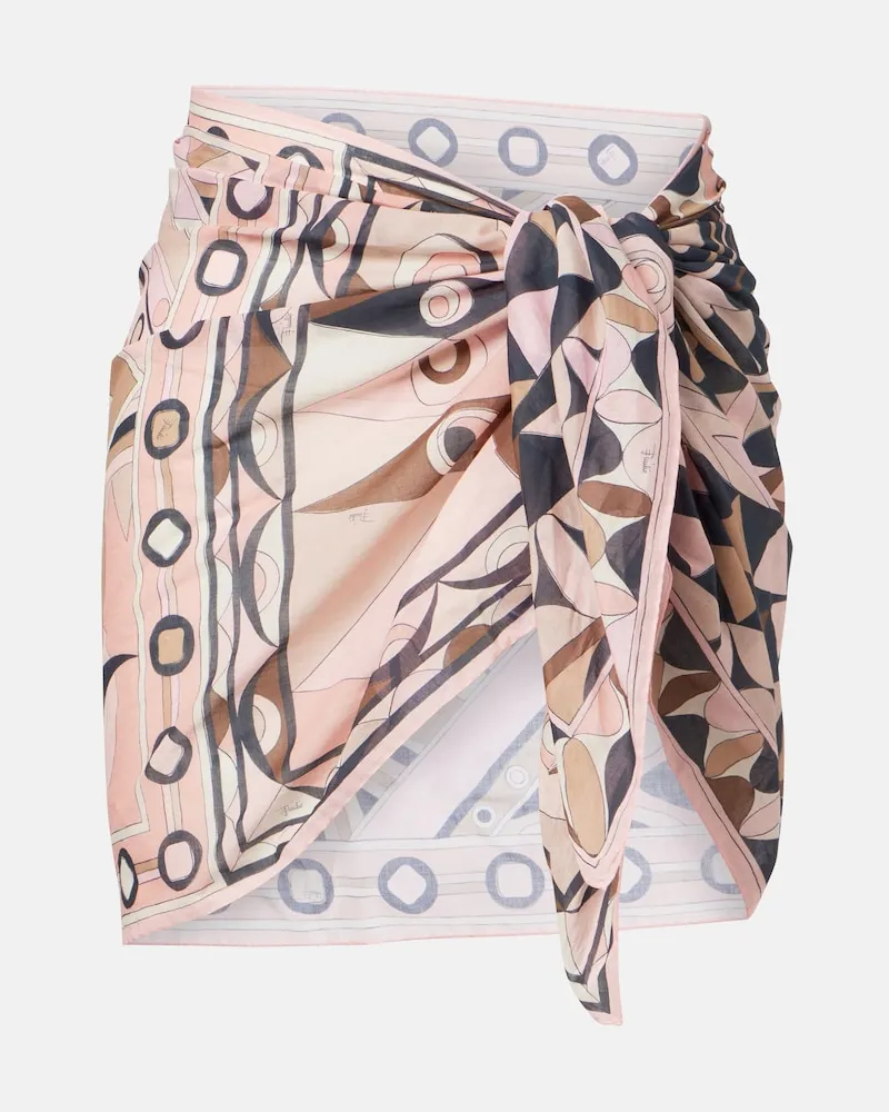 Emilio Pucci Pareo Mixed Print in cotone Rosa