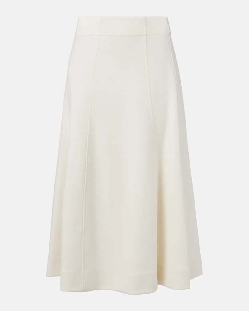 Jil Sander Gonna midi in maglia Bianco