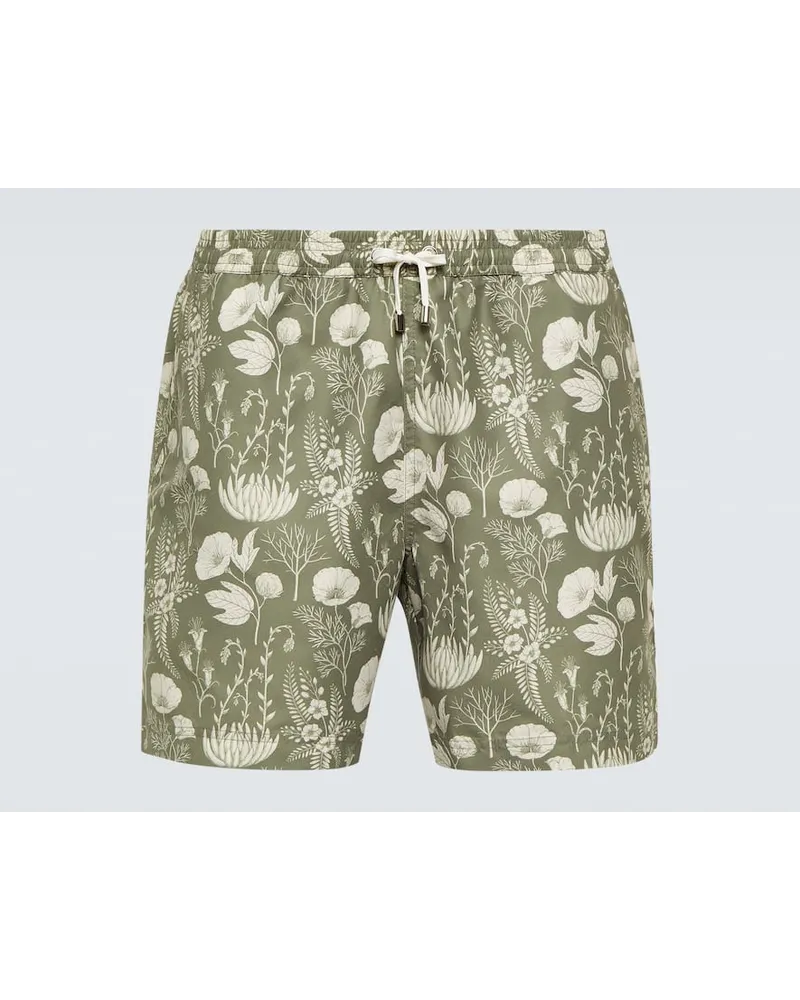 Sunspel Costume da bagno Katie Scott con stampa Grigio