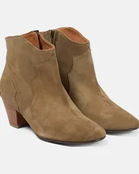 Isabel Marant Stivaletti Dicker in suede Marrone