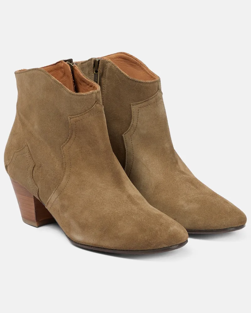 Isabel Marant Stivaletti Dicker in suede Marrone