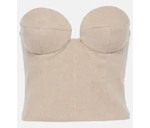 Bustier in cashmere