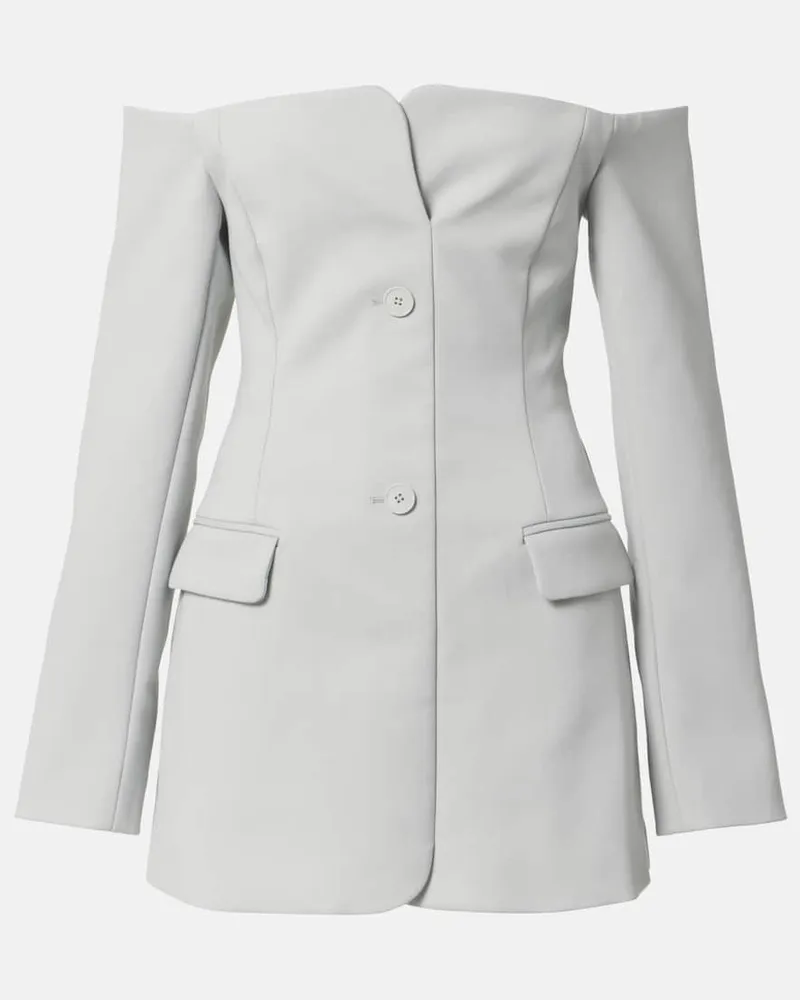 SIR Abito corto Sandrine con scollo bardot Blu