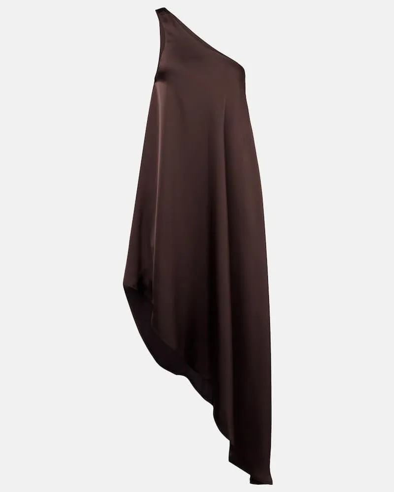 Norma Kamali Abito midi in maglia Marrone