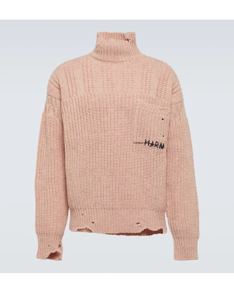 Marni Dolcevita in lana vergine Rosa
