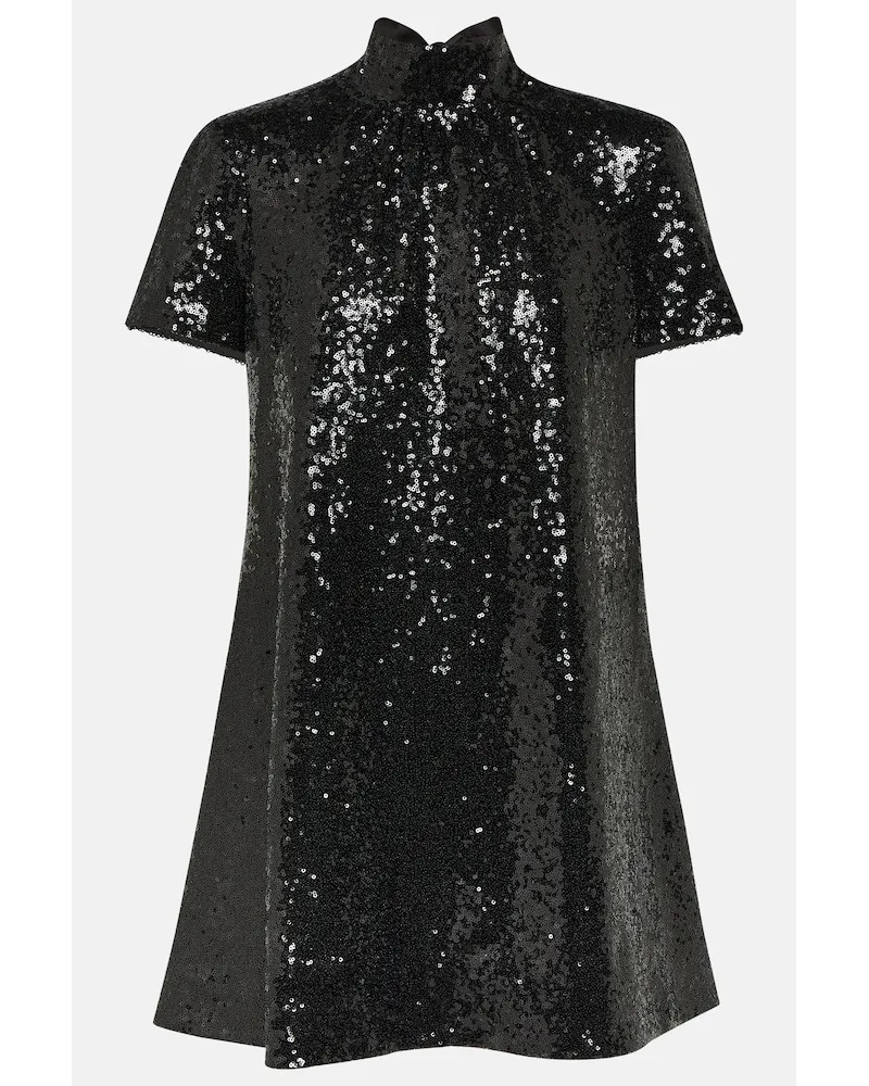 STAUD Miniabito Ilana con paillettes Nero
