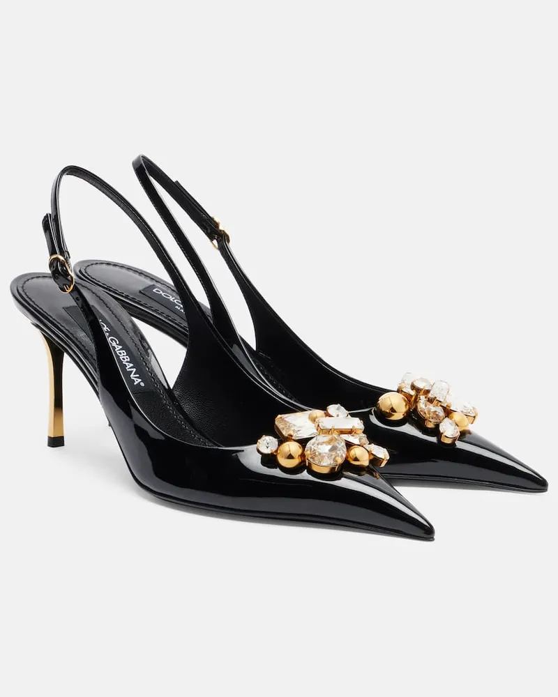 Dolce & Gabbana Pumps slingback in vernice Nero
