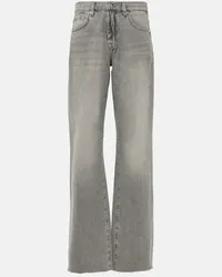 7 for all mankind Jeans a gamba larga Tess a vita alta Grigio