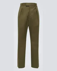 Loro Piana Pantaloni chino Reinga in cotone Verde