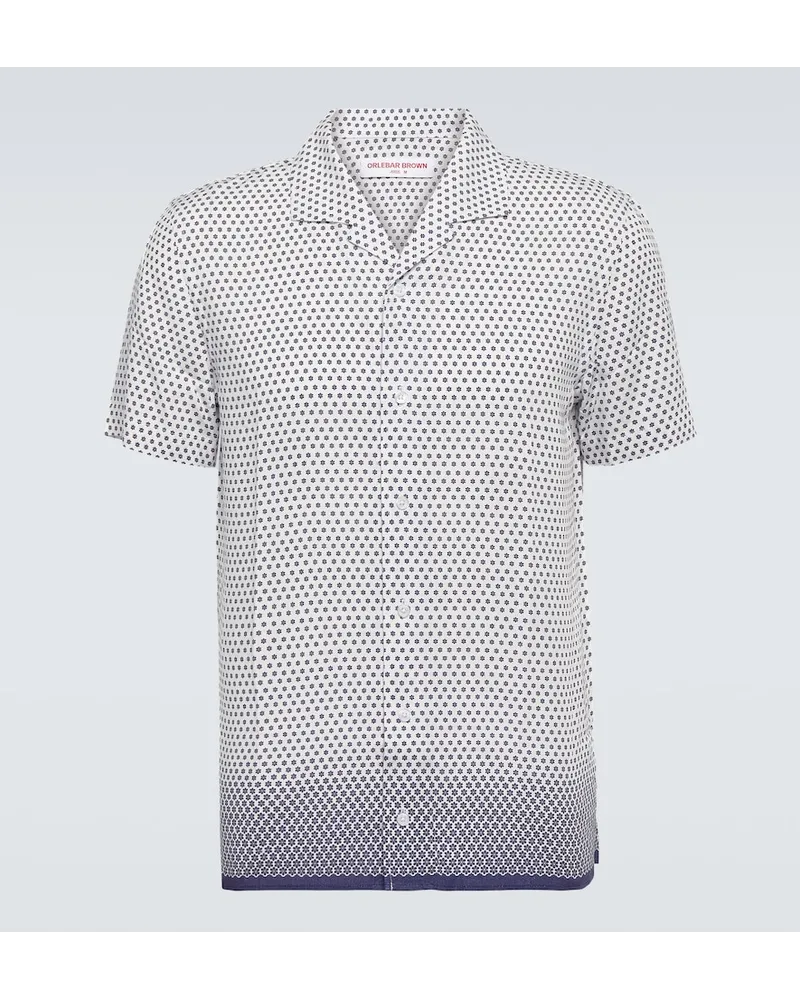 Orlebar Brown Camicia bowling Hibbert con stampa Multicolore