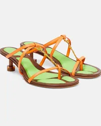 Jacquemus Sandali Les Sandales Basses Pralu Arancione