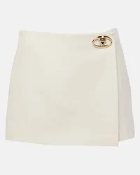 Valentino Garavani Skort in Crepe Couture a vita bassa Bianco