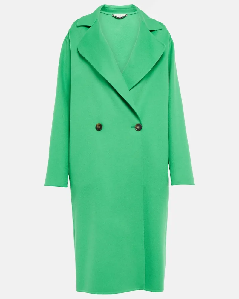 Stella McCartney Cappotto doppiopetto in lana Nero