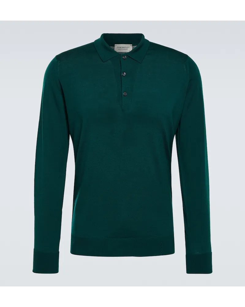 John Smedley Pullover Cotswold in lana Verde