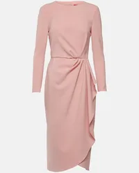 Carolina Herrera New York Abito midi in jersey Rosa